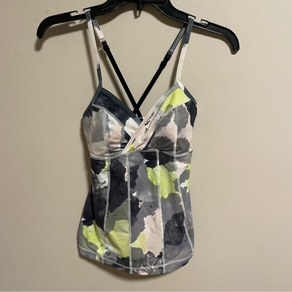 Lululemon | Citron Tinted Canvas Full Eagle Tank Size 4 - Picture 1 of 6
